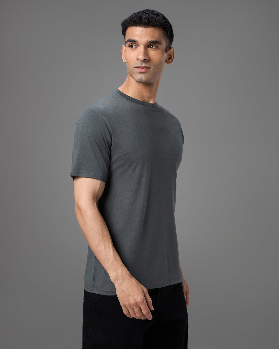 Phantom Grey Bamboo Crew Neck