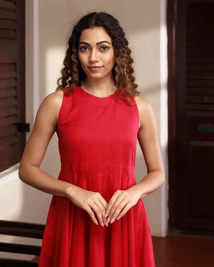 Rudah -  Asymmetric Hemline Dress