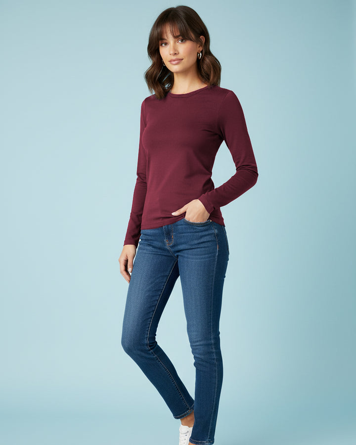 Cranberry Bamboo Full-sleeve