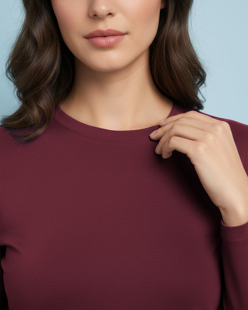 Cranberry Bamboo Full-sleeve