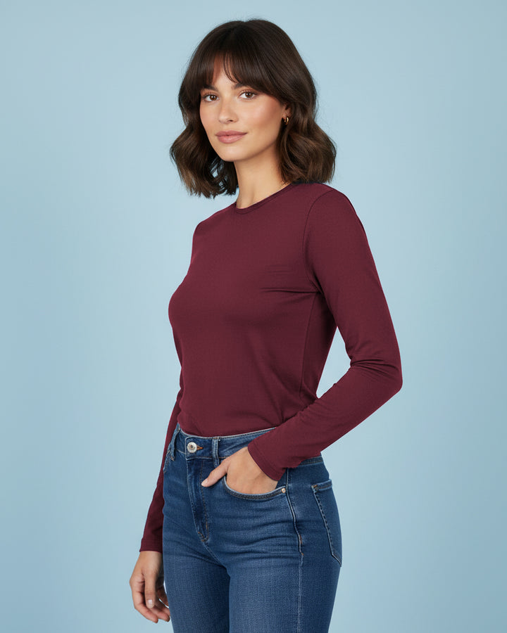 Cranberry Bamboo Full-sleeve