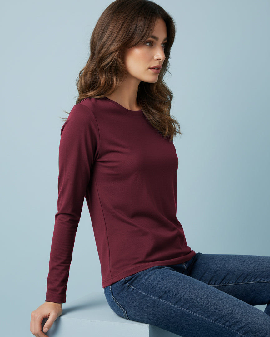 Cranberry Bamboo Full-sleeve