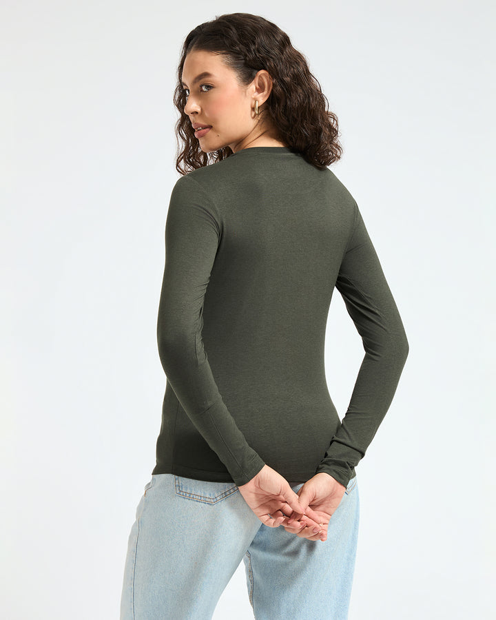 Bamboo Full-sleeve - Muted Moss