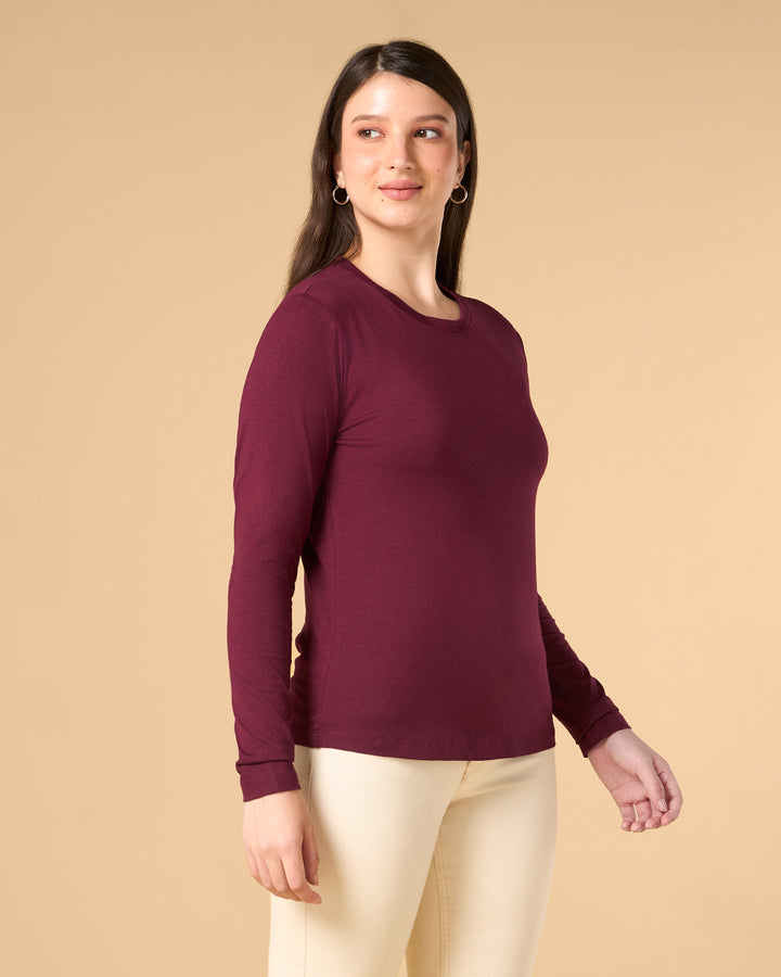 Cranberry Bamboo Full-sleeve