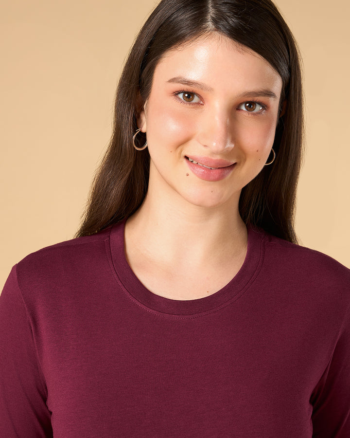 Cranberry Bamboo Full-sleeve