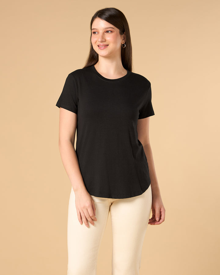 Ebony Bamboo Crew Neck