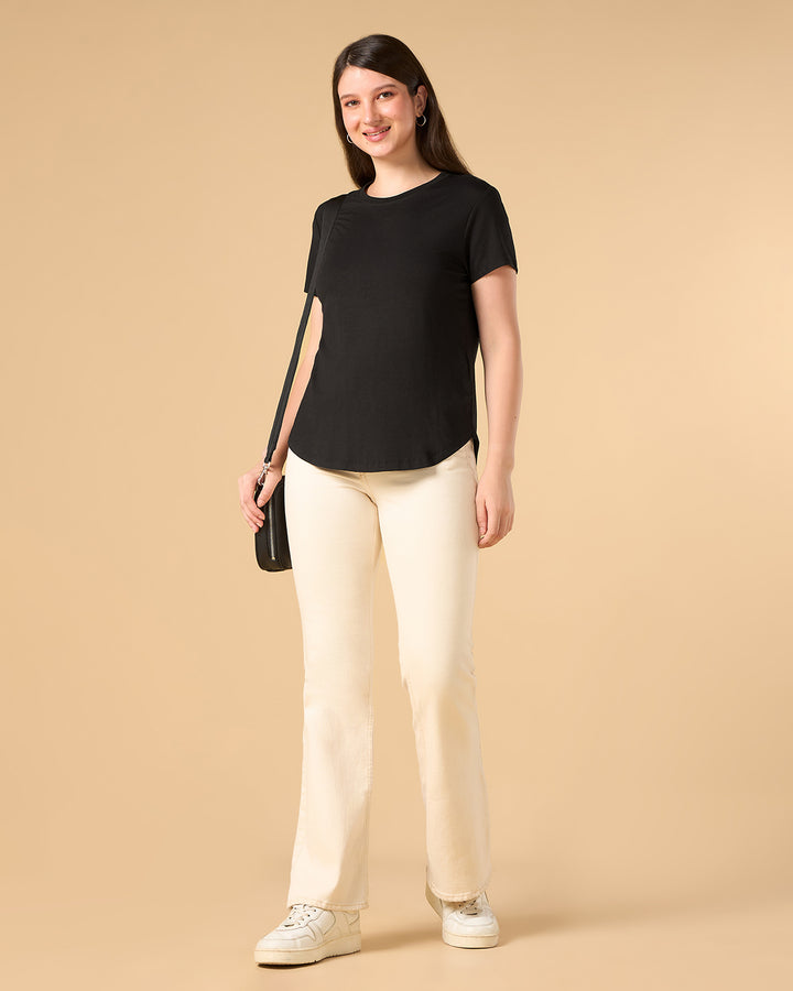 Ebony Bamboo Crew Neck