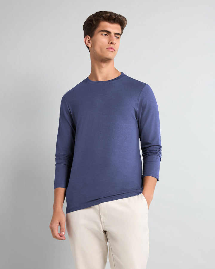 Pale Denim Bamboo Full-sleeve