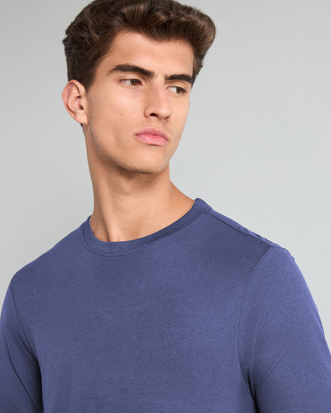 Pale Denim Bamboo Full-sleeve