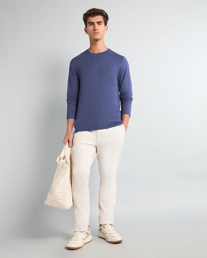 Pale Denim Bamboo Full-sleeve