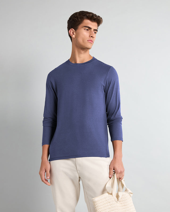 Pale Denim Bamboo Full-sleeve