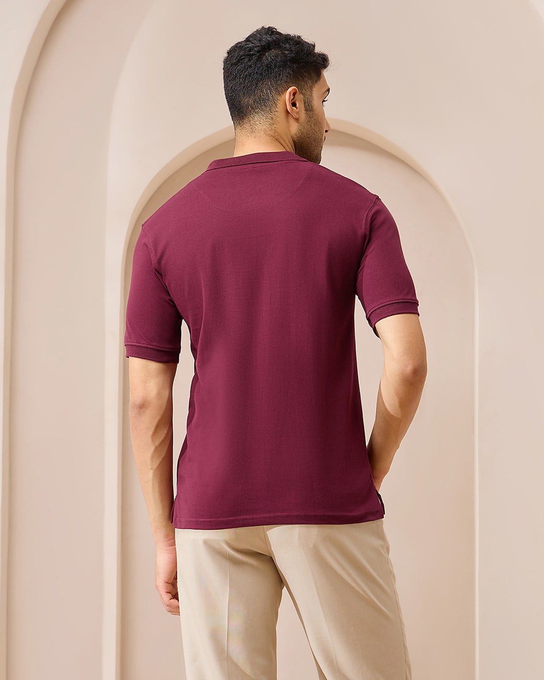 Maroon Luxe Polo