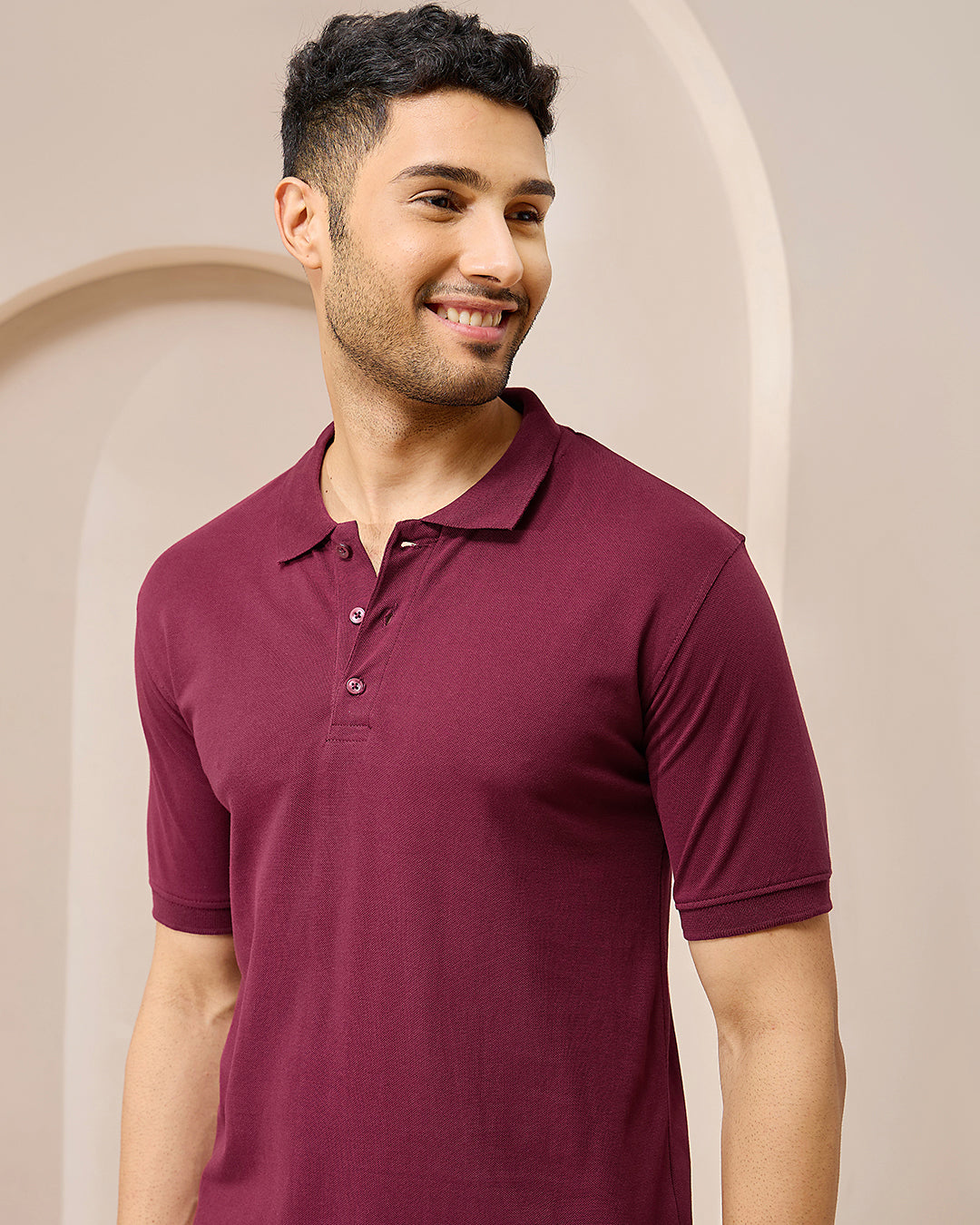 Maroon Luxe Polo