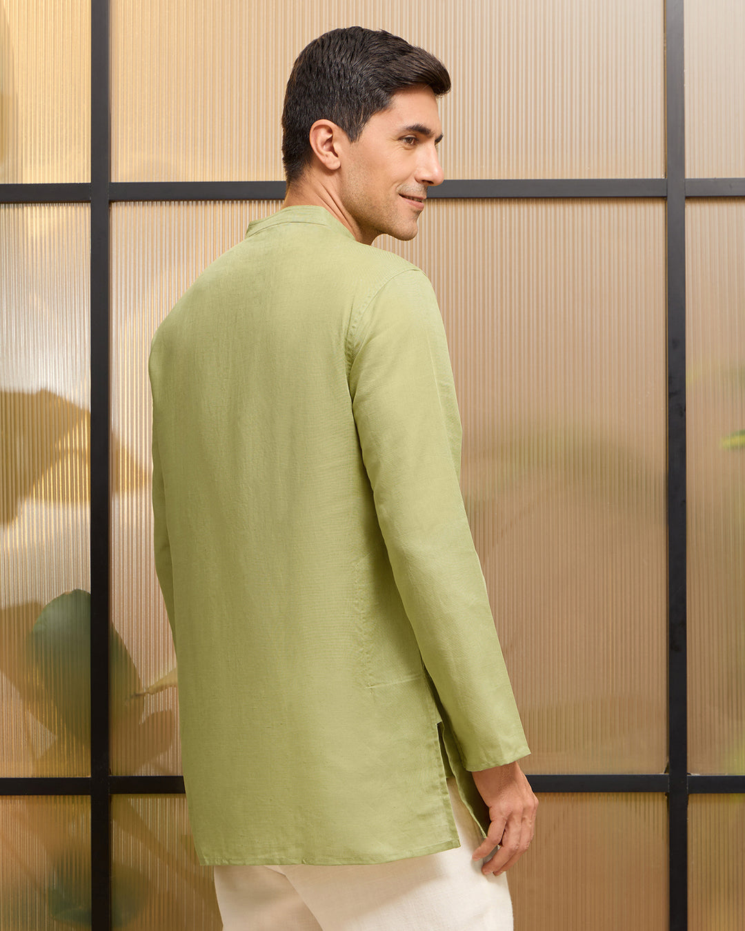 Foliage Linen Kurta