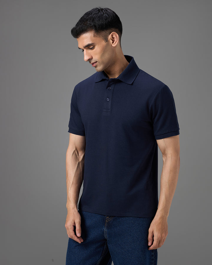 Blue Luxe Bamboo Polo