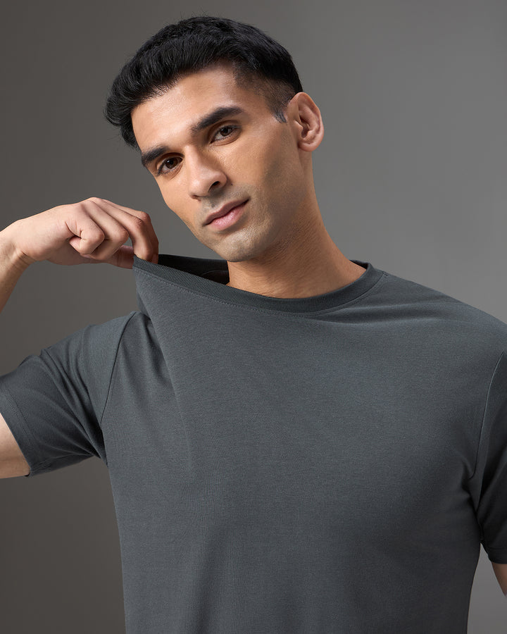 Phantom Grey Bamboo Crew Neck
