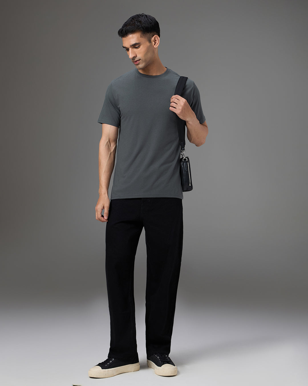 Phantom Grey Bamboo Crew Neck