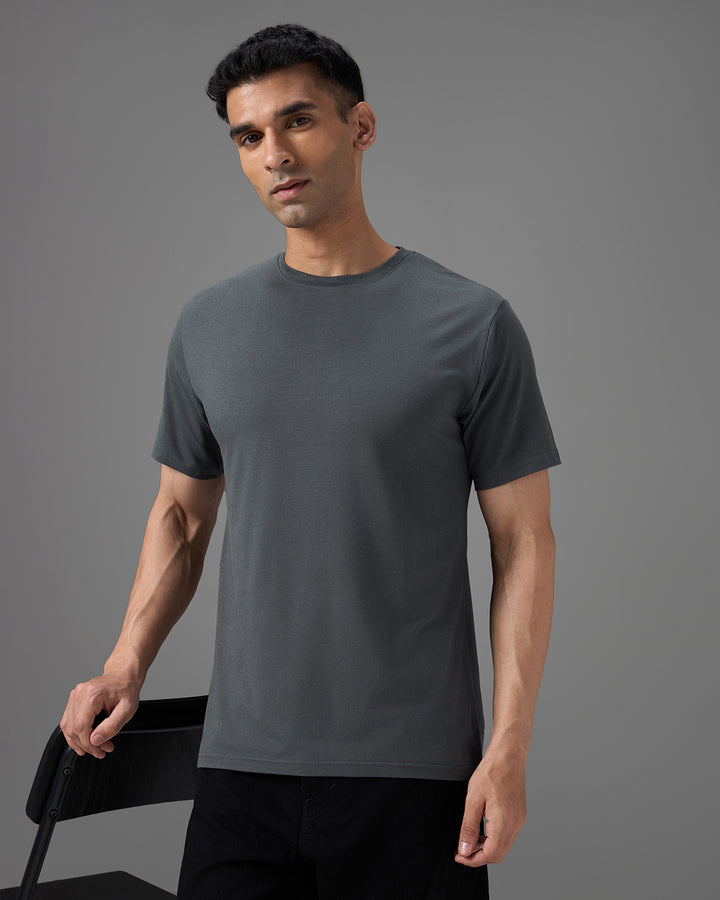 Phantom Grey Bamboo Crew Neck
