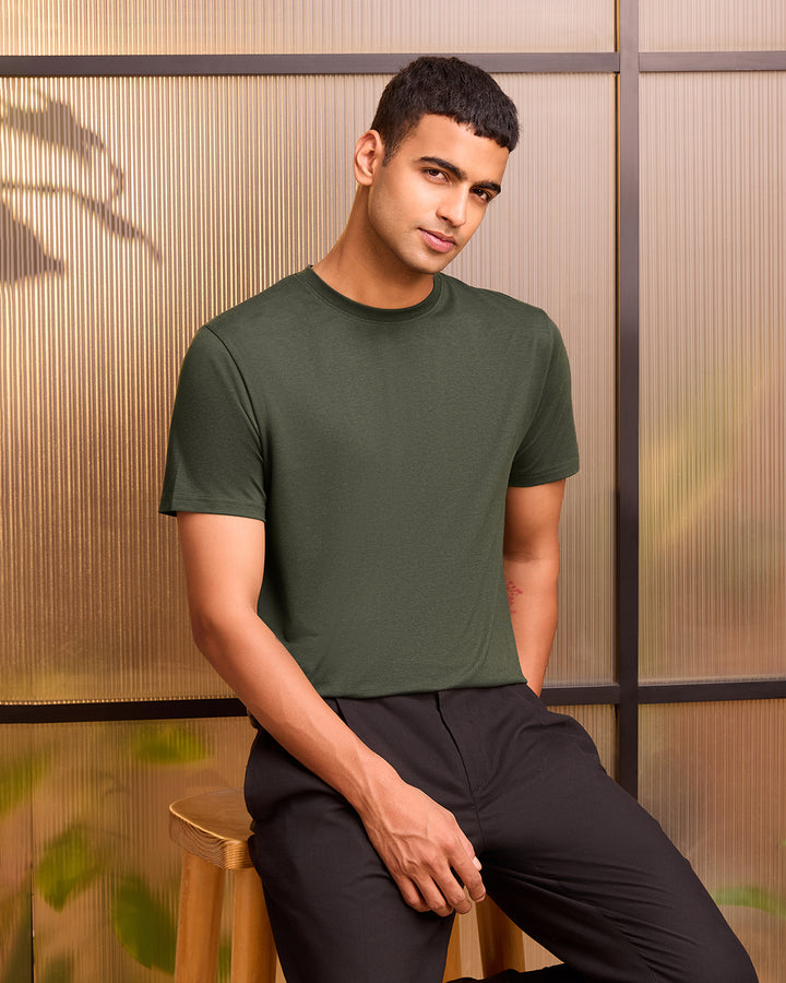 Camo Olive Bamboo T-Shirt
