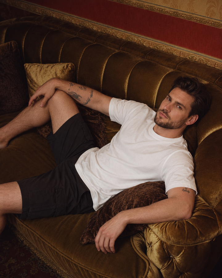 Men's Bamboo Heavy Crew Neck T-Shirt