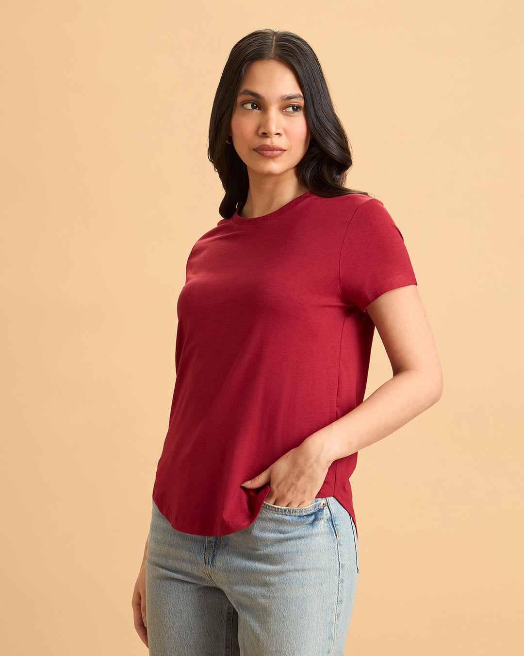 Cherry Bamboo Crew Neck