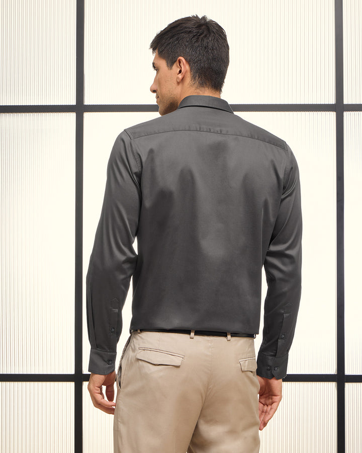 Platinum - Satin Stretch Fit Shirt