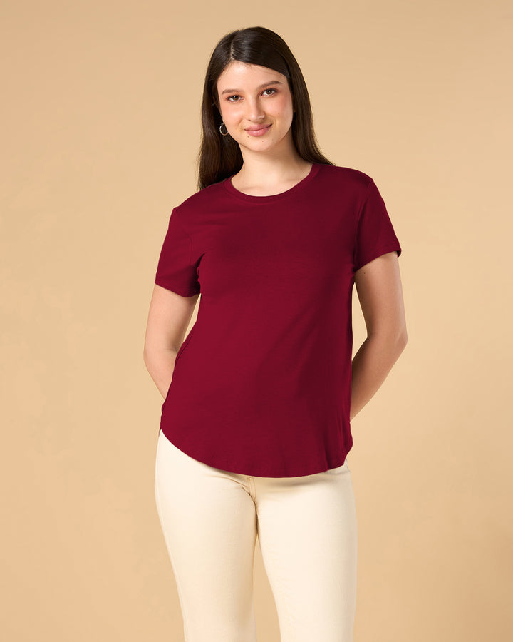 Cherry Bamboo Crew Neck