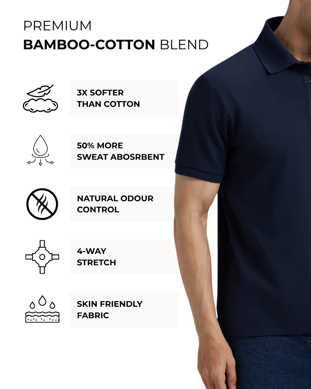 Bamboo Polo - Blue Luxe