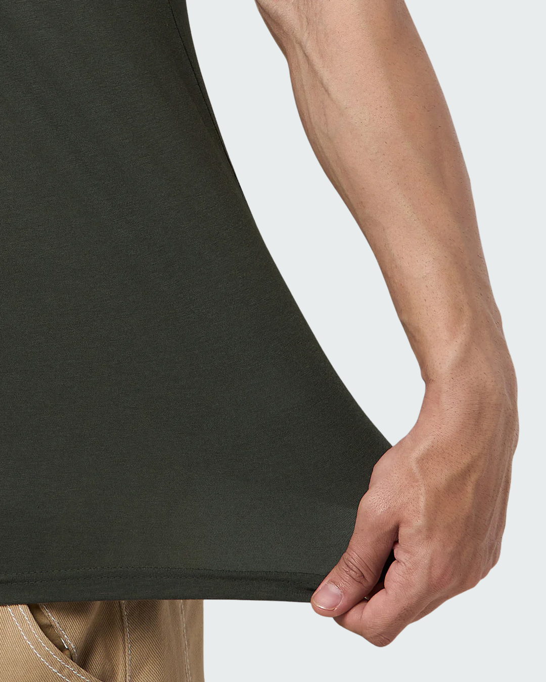 Bamboo Crew Neck - Camo Olive