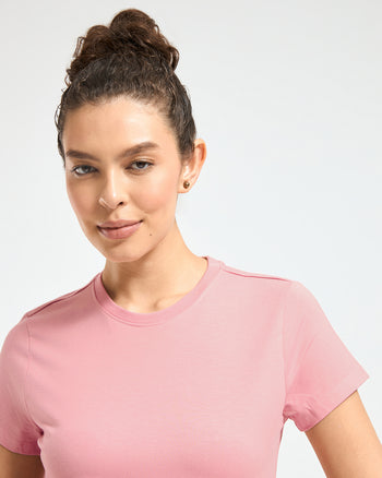 Bamboo Lounge T-Shirt - Serene Blush