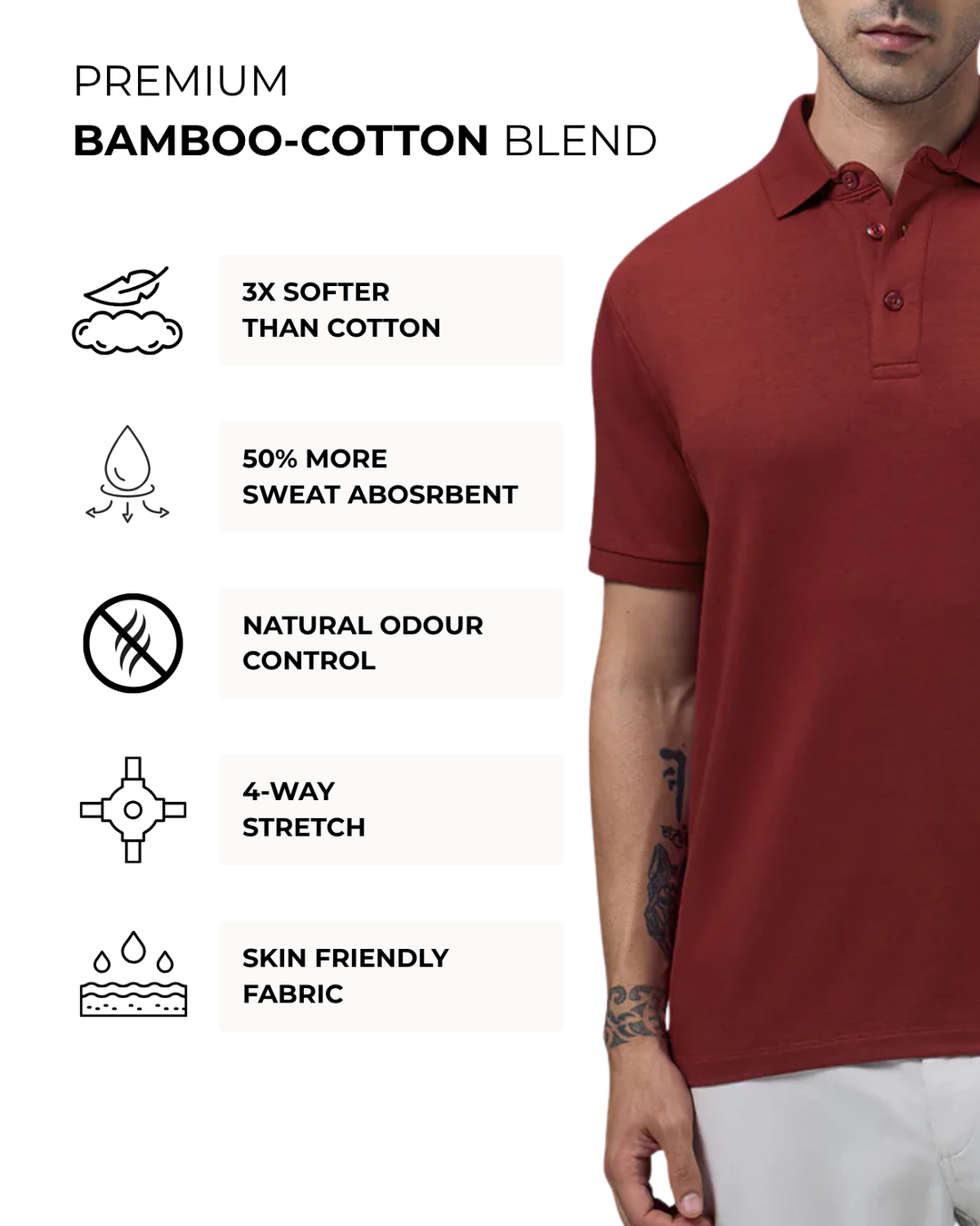 Men's Bamboo Core Polo