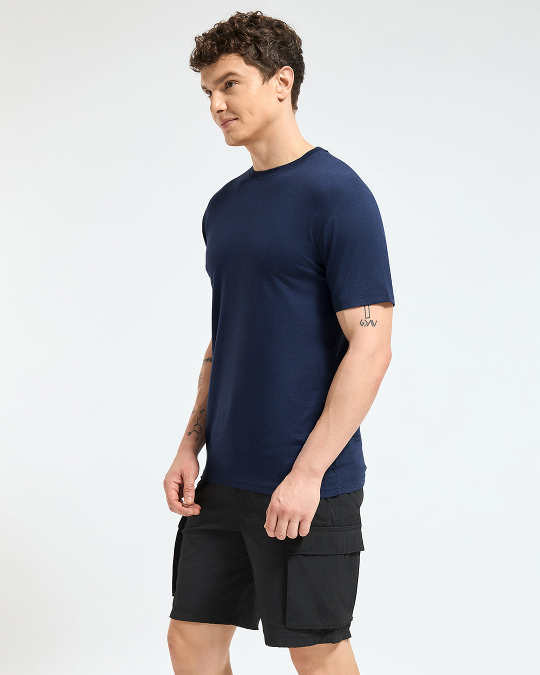 Bamboo Crew Neck - Midnight