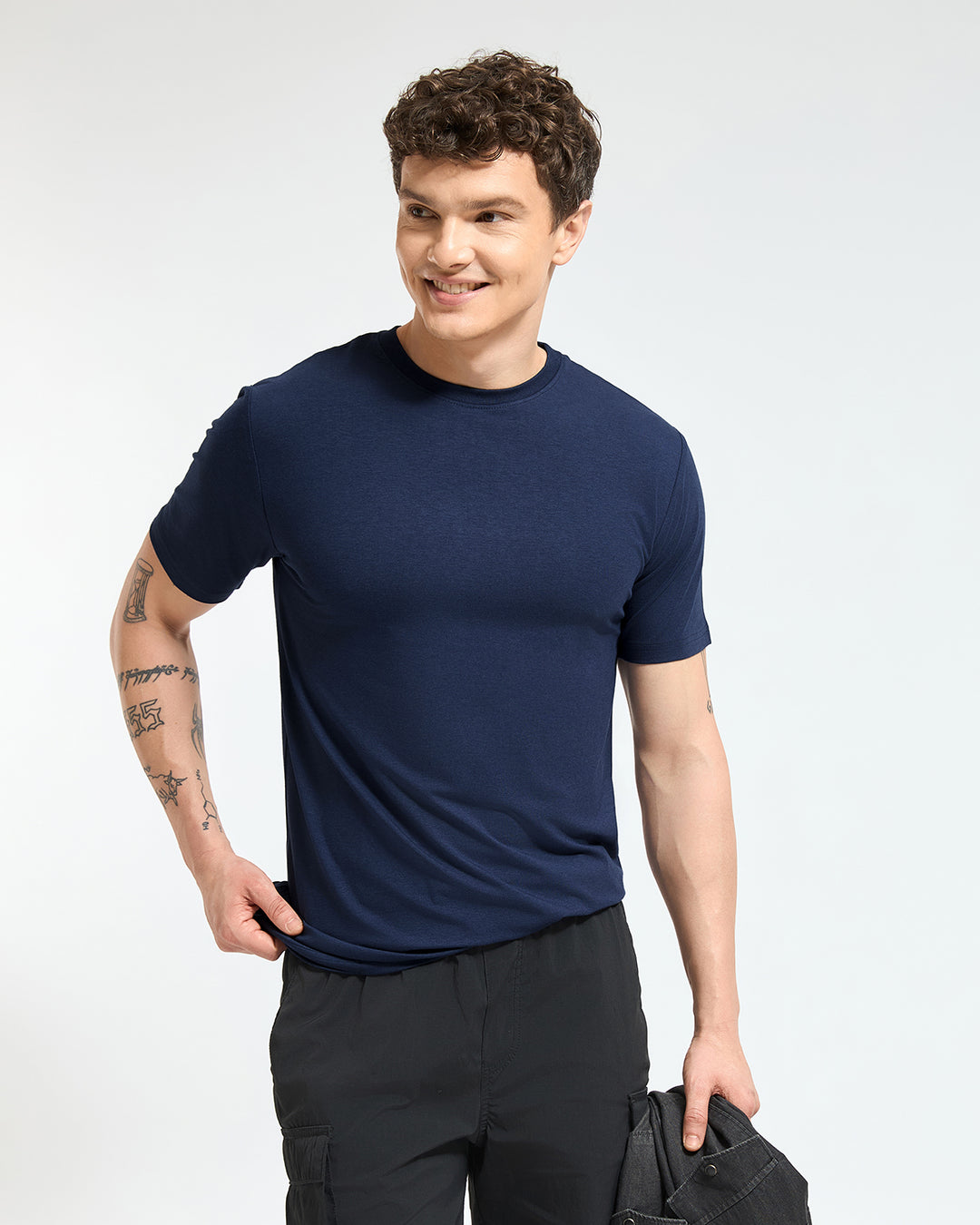 Bamboo Crew Neck - Midnight