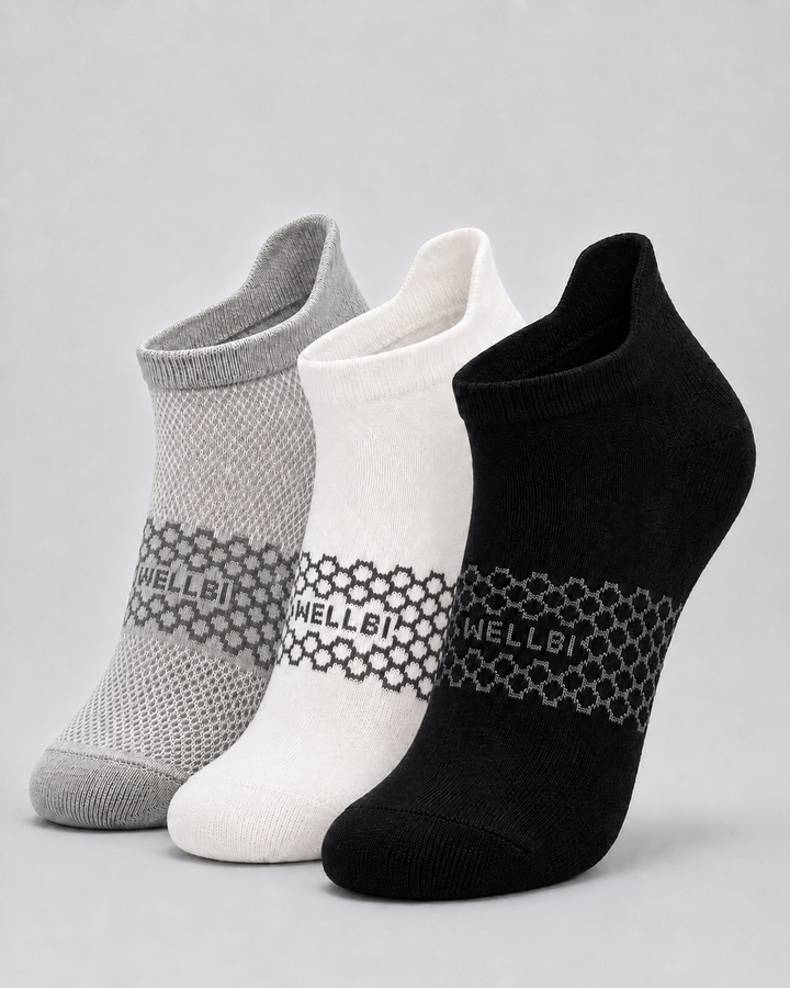 Men's Bamboo Ankle Socks - Pack of 3