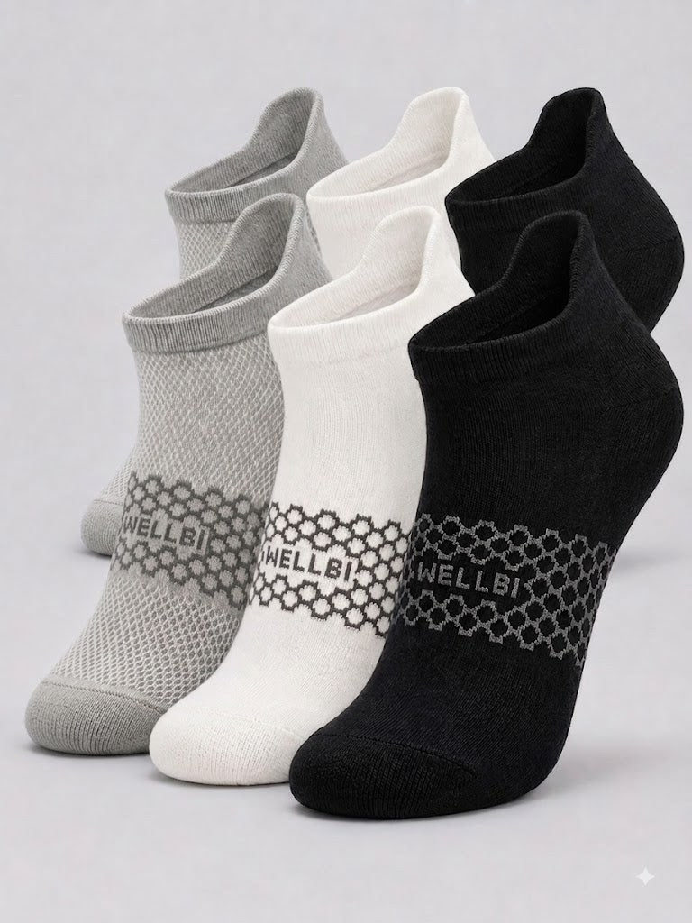 Men's Bamboo Ankle Socks - Pack of 6