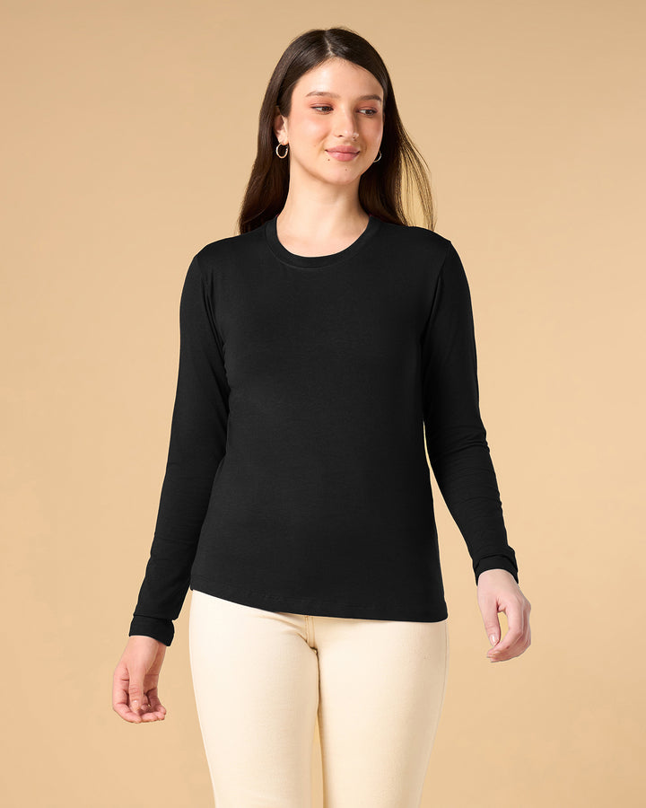 Ebony Bamboo Full-sleeve