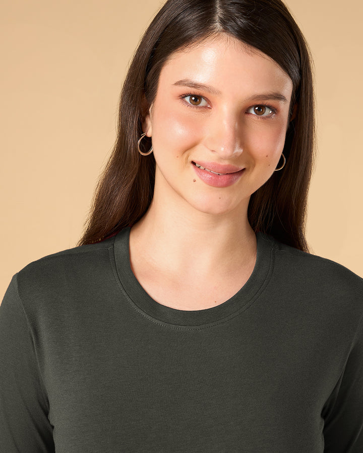 Muted Moss Bamboo Full-sleeve