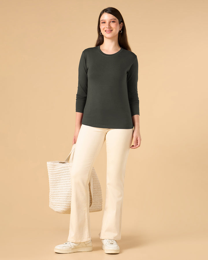 Muted Moss Bamboo Full-sleeve