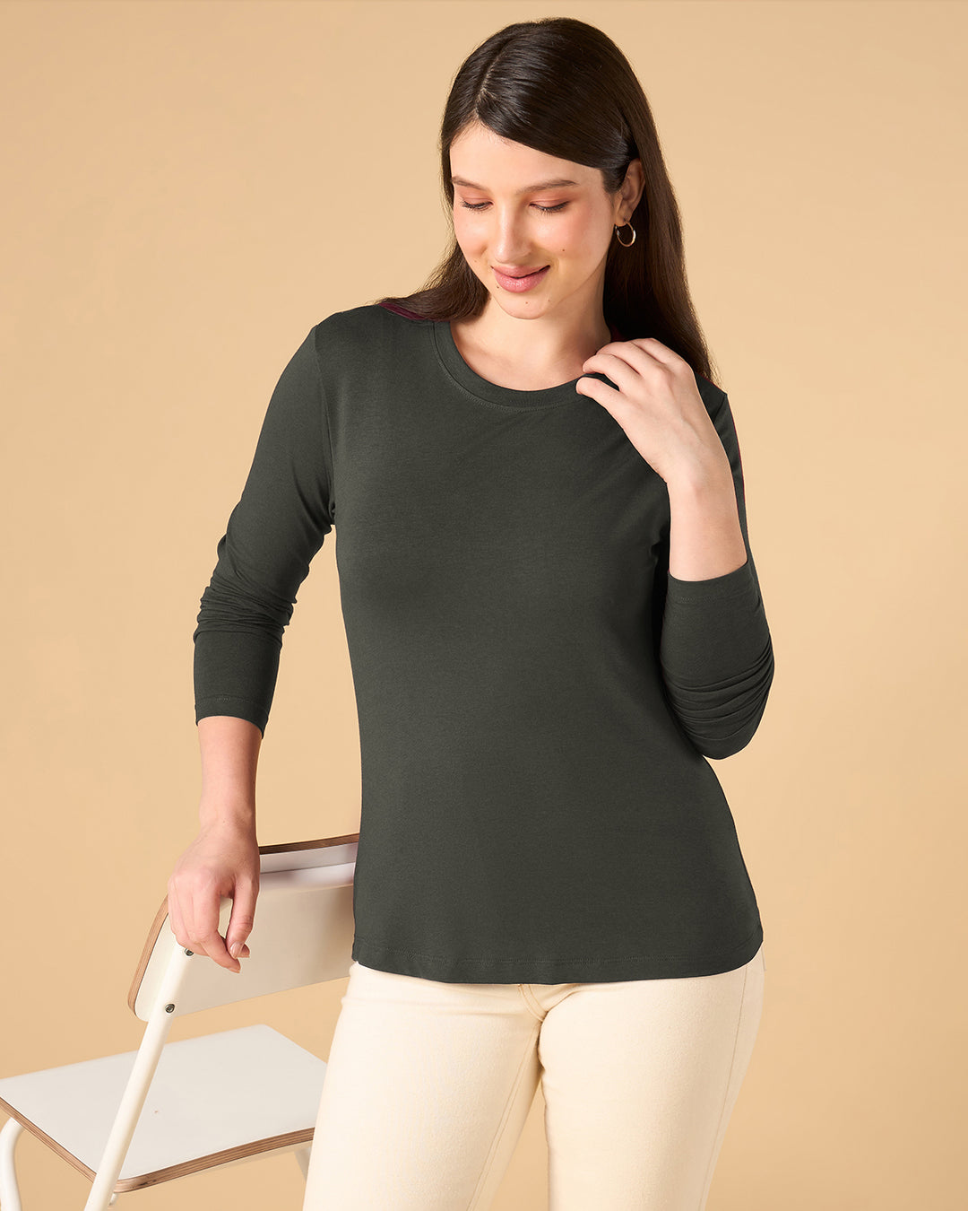 Muted Moss Bamboo Full-sleeve