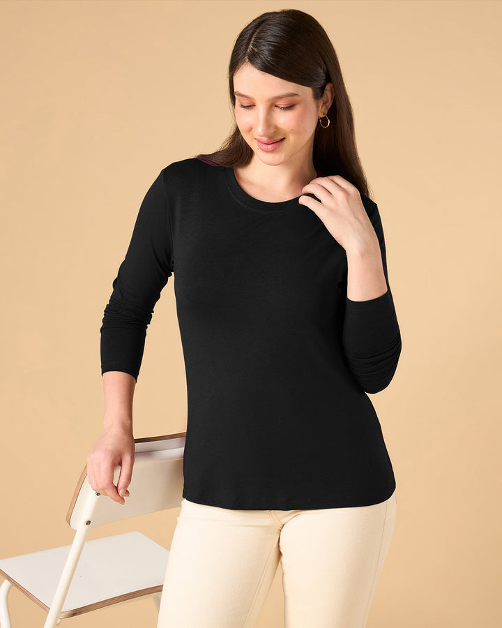 Ebony Bamboo Full-sleeve