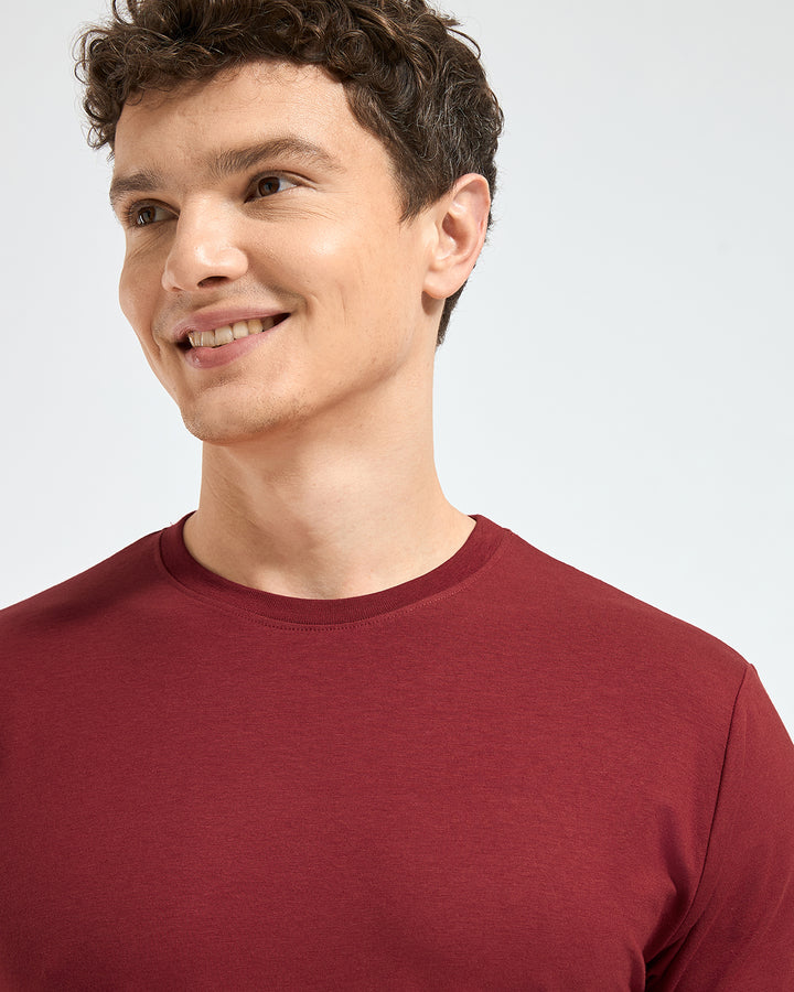 Bamboo Crew Neck - Mulberry