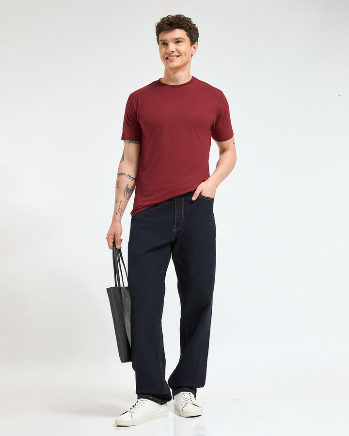 Bamboo Crew Neck - Mulberry