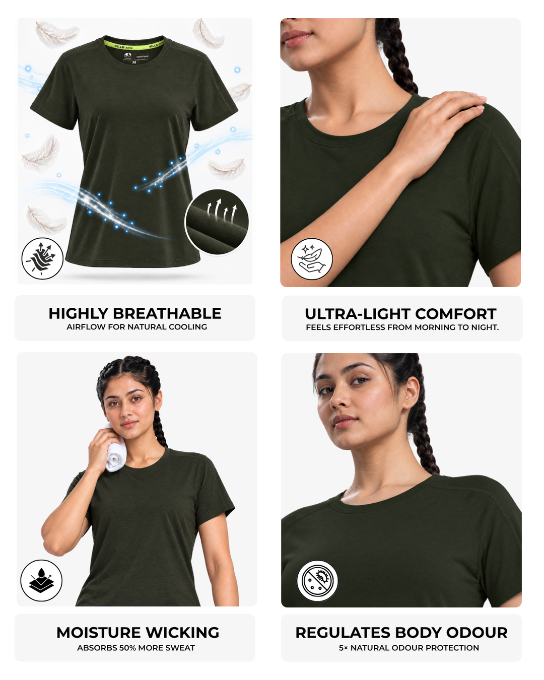 Women's Bamboo Active Performance T-Shirt