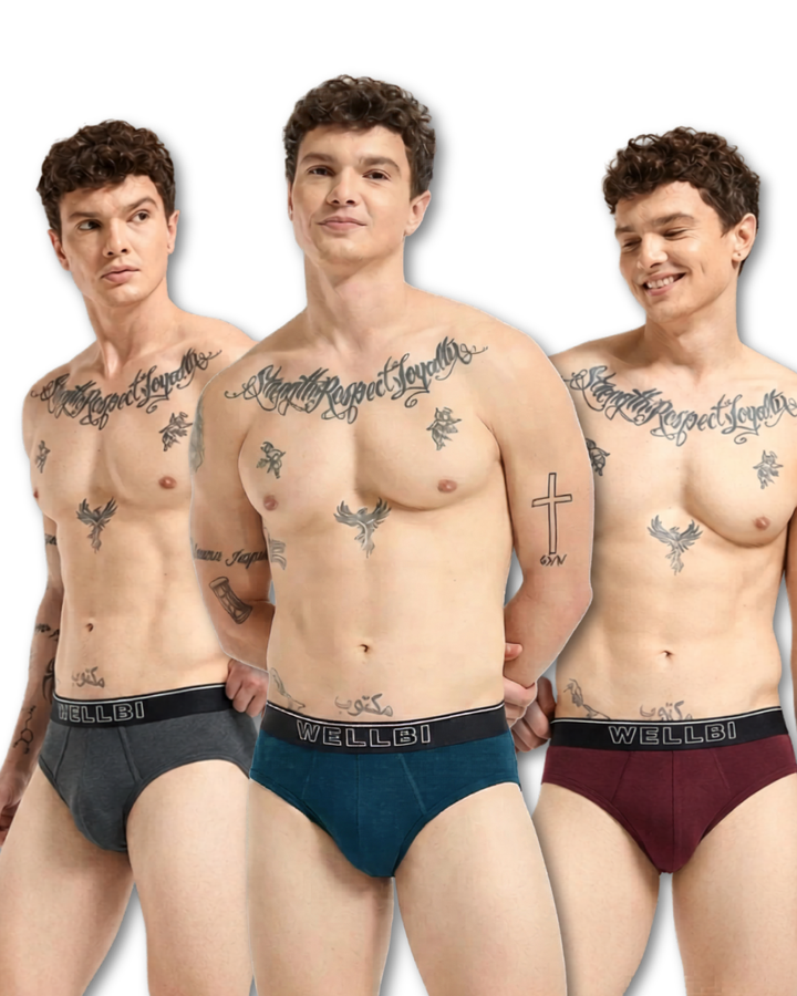 Men's Bamboo Active Briefs - Pack of 3