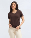Bamboo V-Neck - Choco Luxe