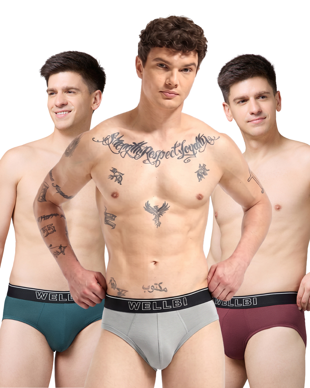 Men's Bamboo Active Briefs - Pack of 3