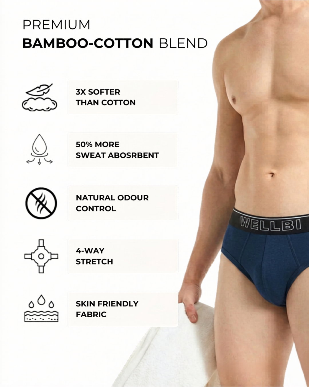 Men's Bamboo Active Briefs