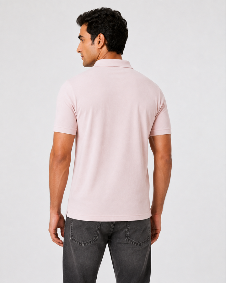 Men's Bamboo Core Zipper Polo
