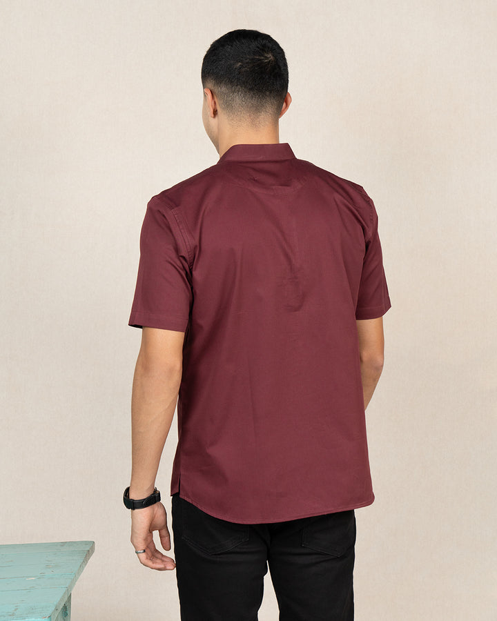 Modern stylish zipper front shirt for men, Stylish and functional zipper front shirt for men, combining modern design with comfort