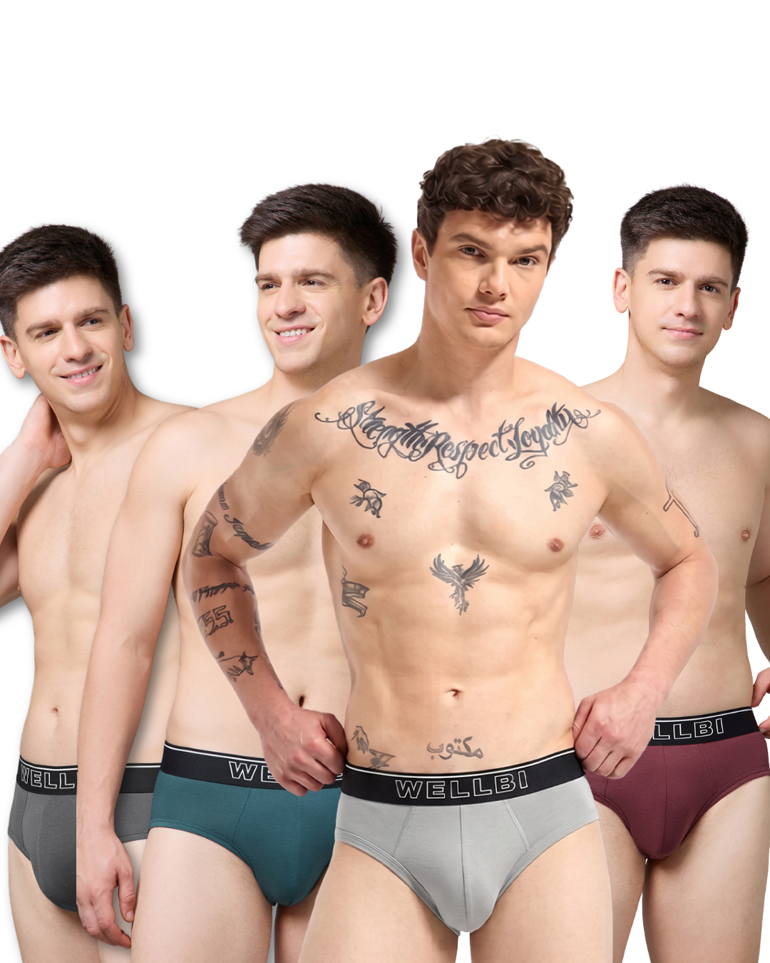 Men's Bamboo Active Briefs - Pack of 4